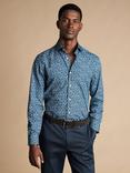 Charles Tyrwhitt Classic Fit Floral Liberty Print Shirt, Steel Blue