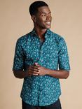 Charles Tyrwhitt Classic Fit Floral Liberty Print Shirt, Atlantic Green