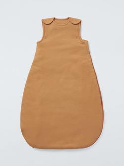 John Lewis Baby Ribbed Cotton Sleeping Bag, 2.5 Tog, Sand