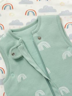 John Lewis Baby Rainbow Weather Sleeping Bag, 1.5-2.5 Tog, Pack of 2, Multi - view 2, Multi