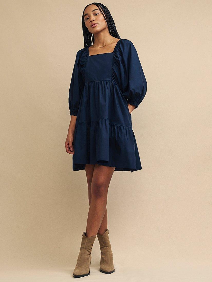 Nobody's Child Ruby Tiered Mini Dress, Navy