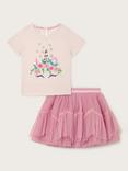 Monsoon Kids' Unicorn Head Top and Skirt Set