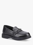 Hush Puppies Kids' Lydia Senior Leather Loafers, Black