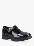 Hush Puppies Kids' Fiona Senior Patent Leather School Shoes, Black