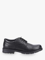 Clarks Lorcam Loop Y Oxford Flat pour garçon, Noir , 8 UK Child X-Wide