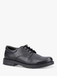 Hush Puppies Kids' Bruno Senior Leather Lace Up Shoes, Black