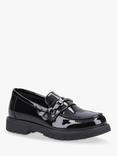 Hush Puppies Kids' Lydia Patent Senior Leather Loafers, Black