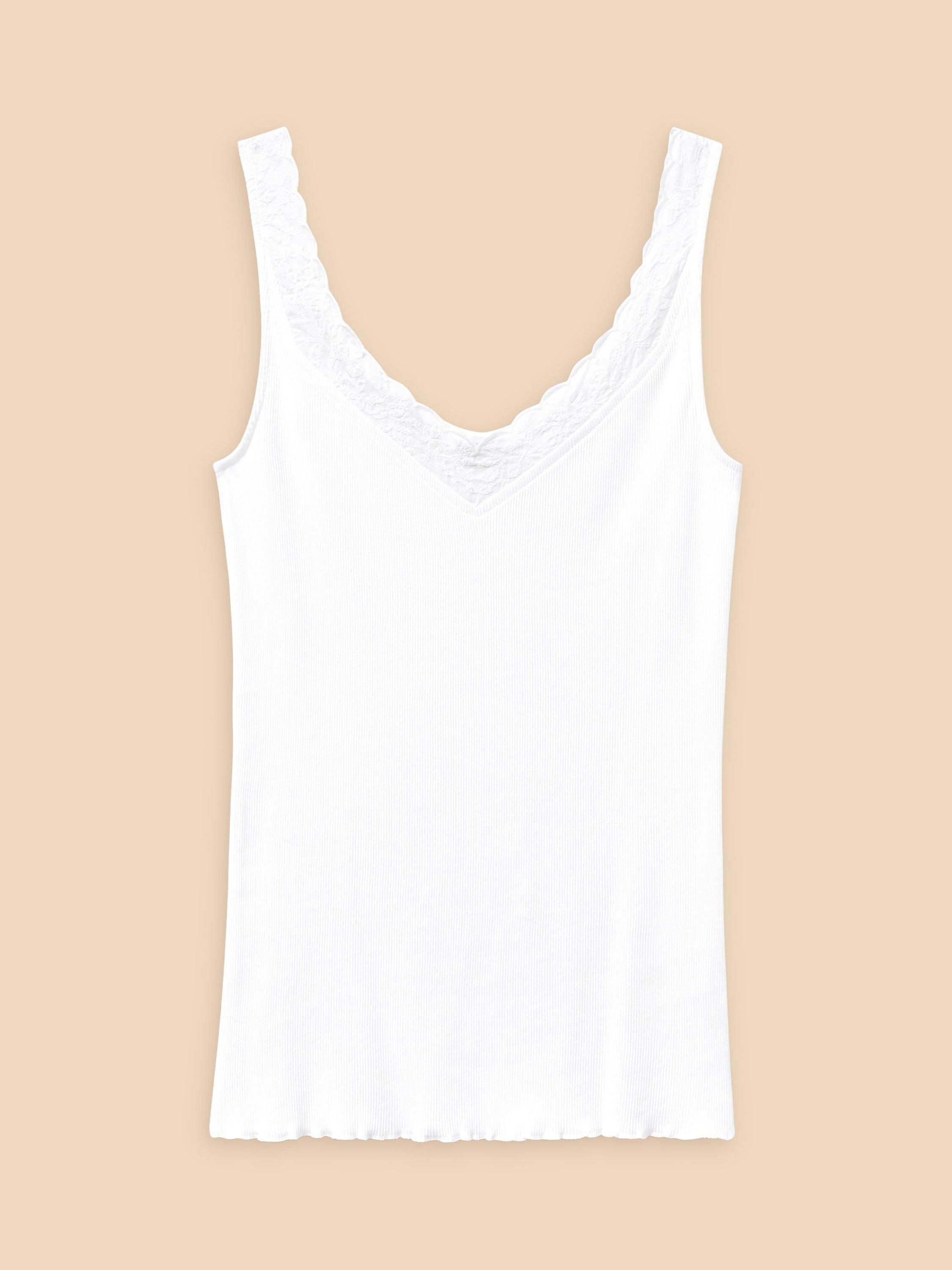 Product image 5 of 7, which shows White Stuff Seabreeze Embroidered Vest, White, 6