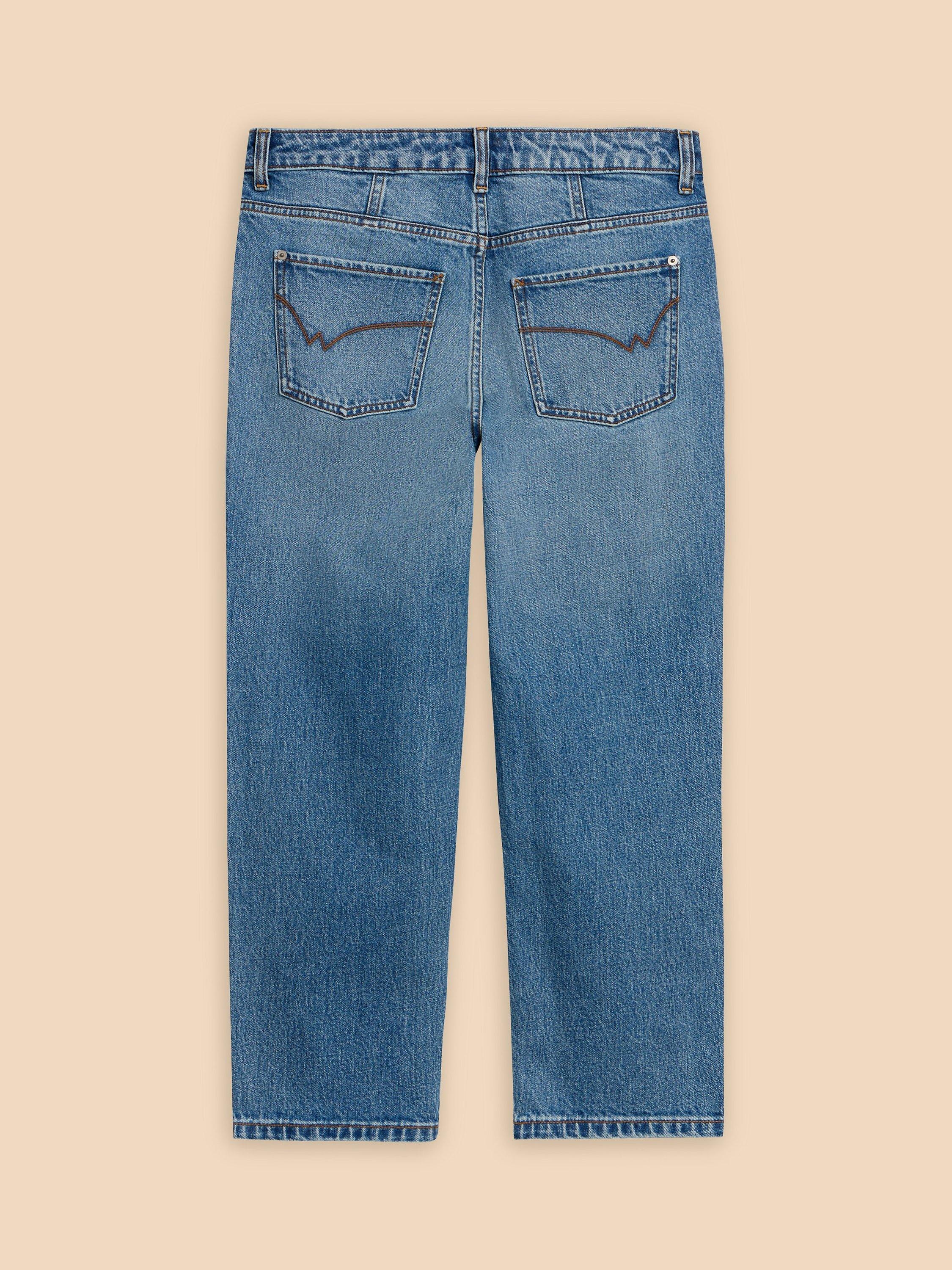 Product image 7 of 7, which shows White Stuff Charlie Straight Crop Jeans, Mid Denim, 18