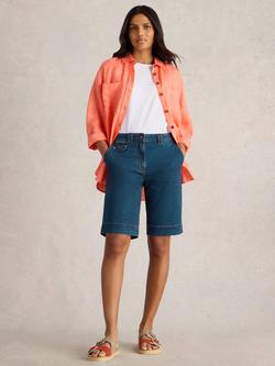 White Stuff Hayley Denim Shorts, Mid Denim, Mid Denim