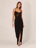 Adrianna by Adrianna Papell Knit Crepe Column Maxi Dress, Black