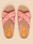 White Stuff Poppy Slider Sandals, Orange/Multi