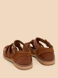 White Stuff Leather And Suede Fisherman Sandals, Mid Tan