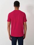 Crew Clothing Cotton Regular Fit Short Sleeve Logo T-Shirt, Red Wine