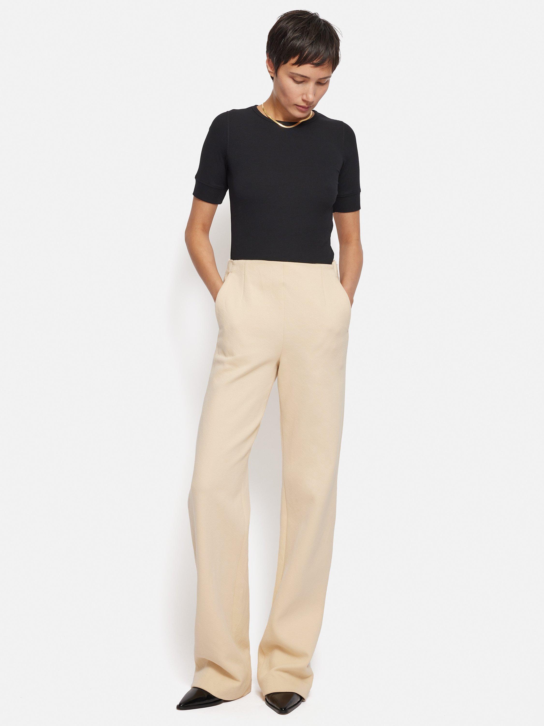 Jigsaw Jersey Blake Trousers, Cream