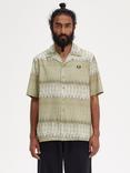 Fred Perry Short Sleeve Print Shirt, Grey/Multi