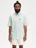 Fred Perry Short Sleeve Tartan Shirt, Blue