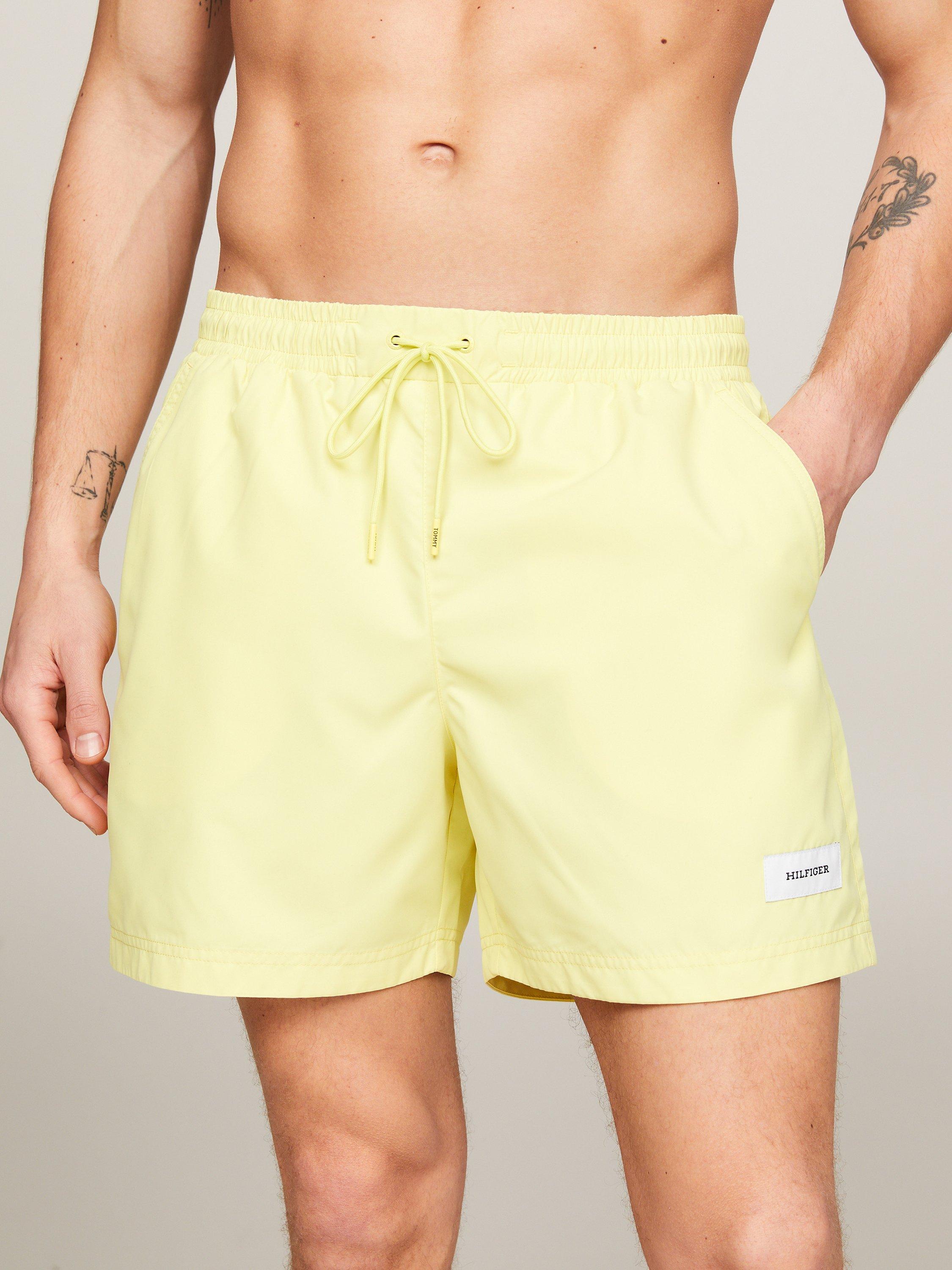 Tommy Hilfiger Drawstring Label Swim Shorts, Yellow