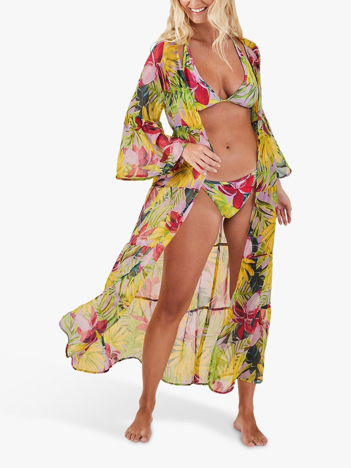 Accessorize Fruity Long Kaftan, Multi