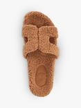 Dune London Loupa Fluffy Slider Sandals, Tan