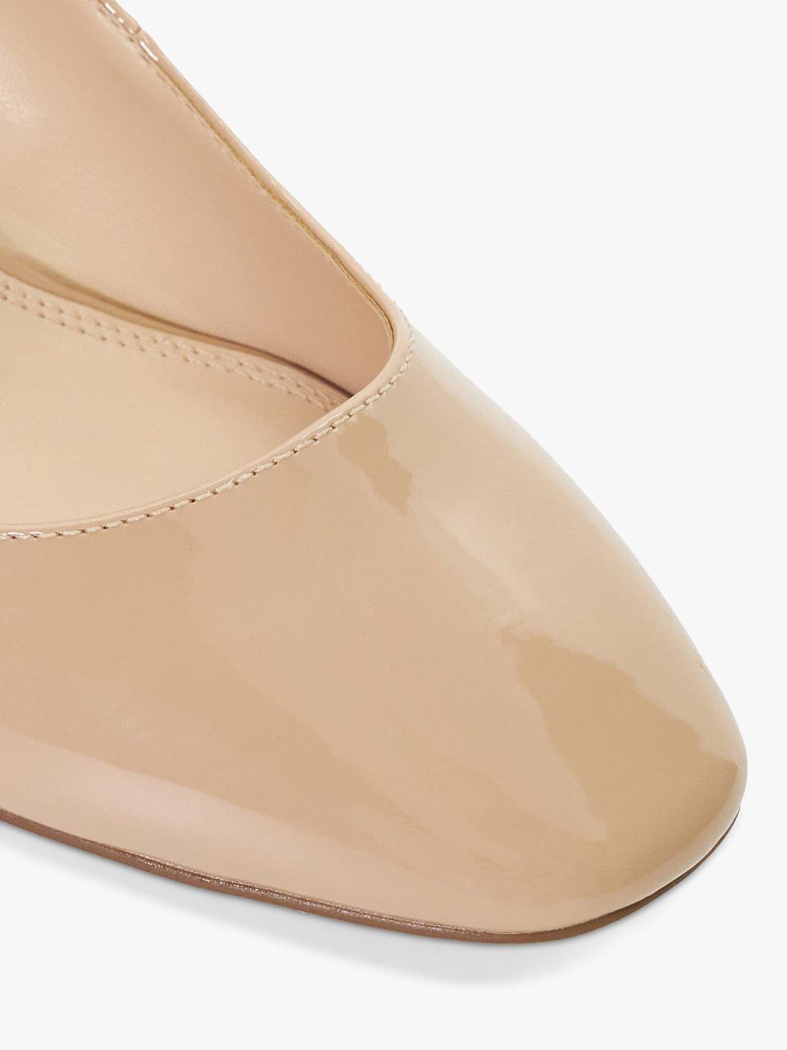 Product image 5 of 6, which shows Dune Aleener Patent Mary Jane Shoes, Nude, 8