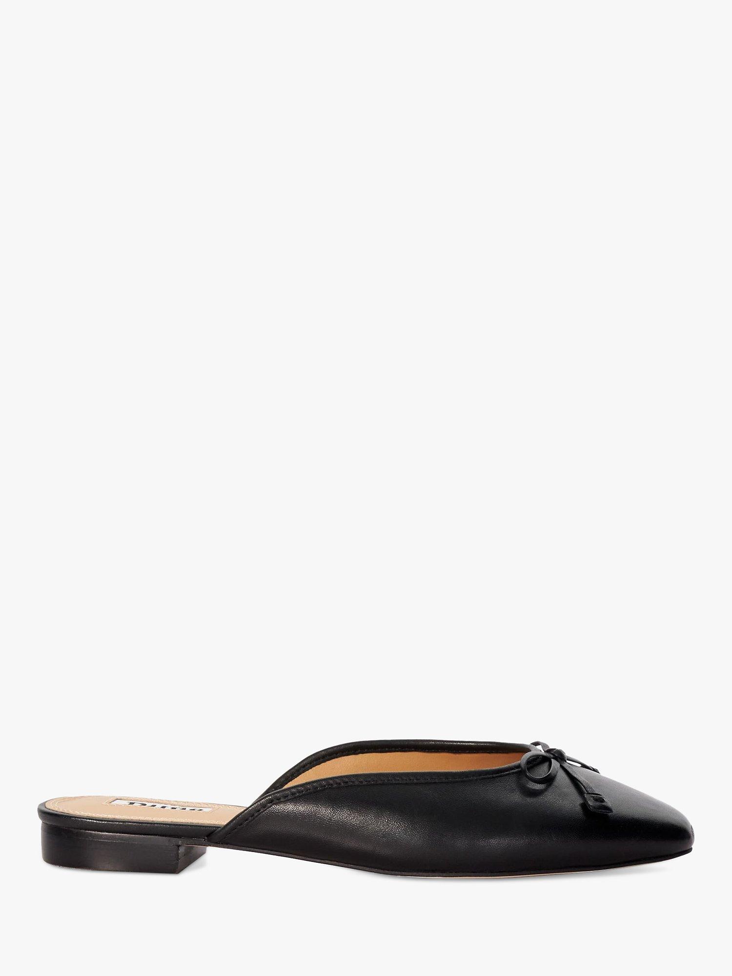 Dune London Haylas Leather Ballerina Mules