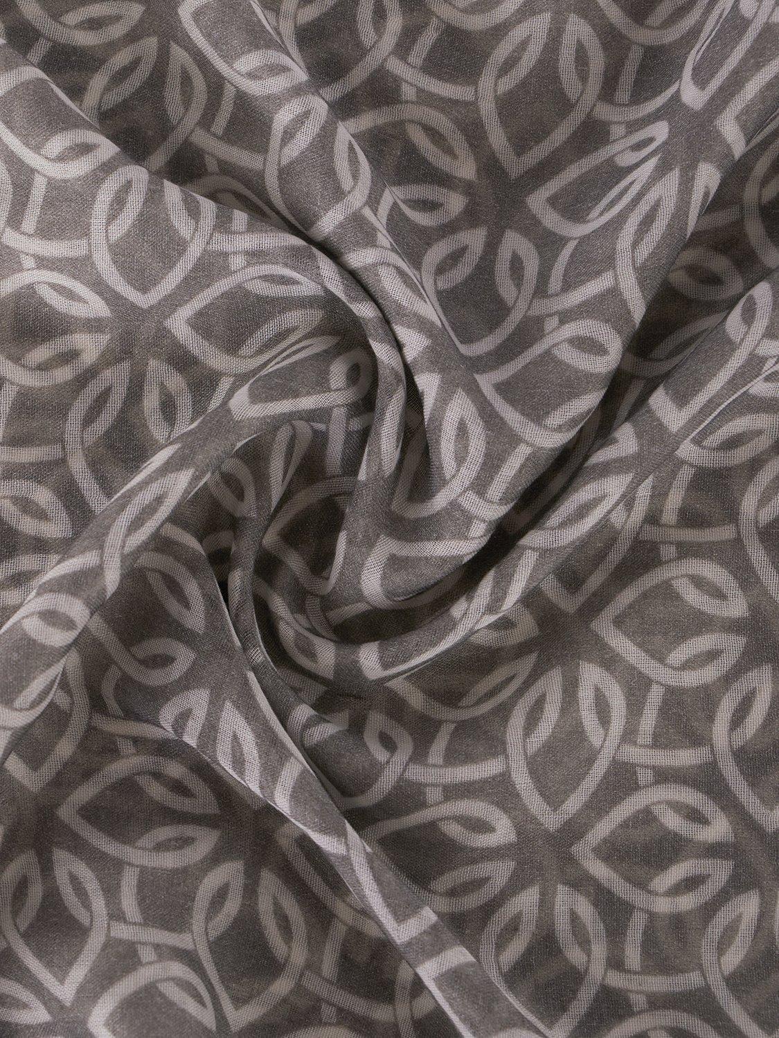 Product image 3 of 3, which shows Aab Namat Abstract Print Hijab, Grey/Multi, One Size