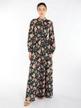 Aab Cosmos Floral Print Maxi Dress, Green/Multi