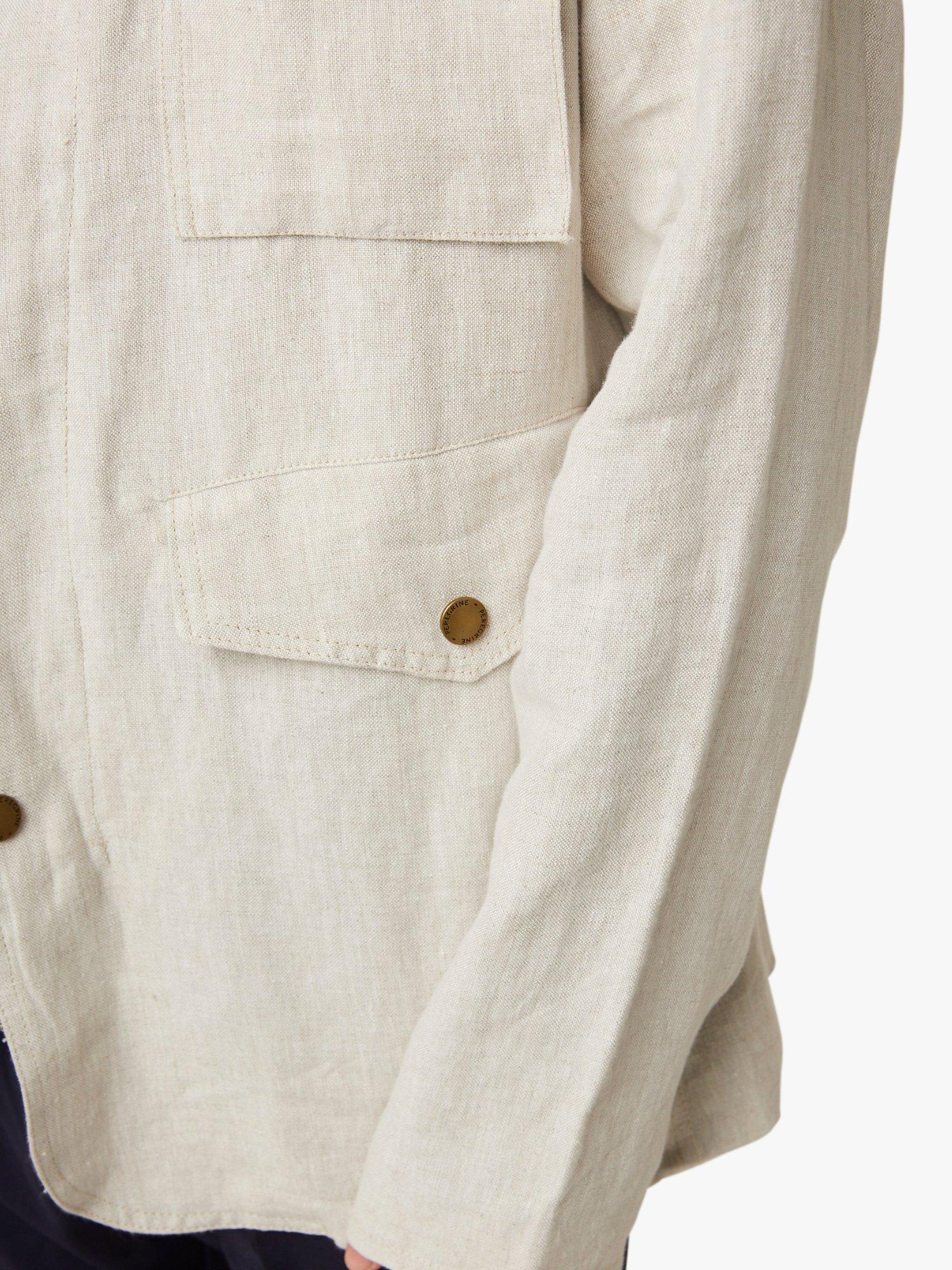 Peregrine Malvern Linen Jacket, Natural, M