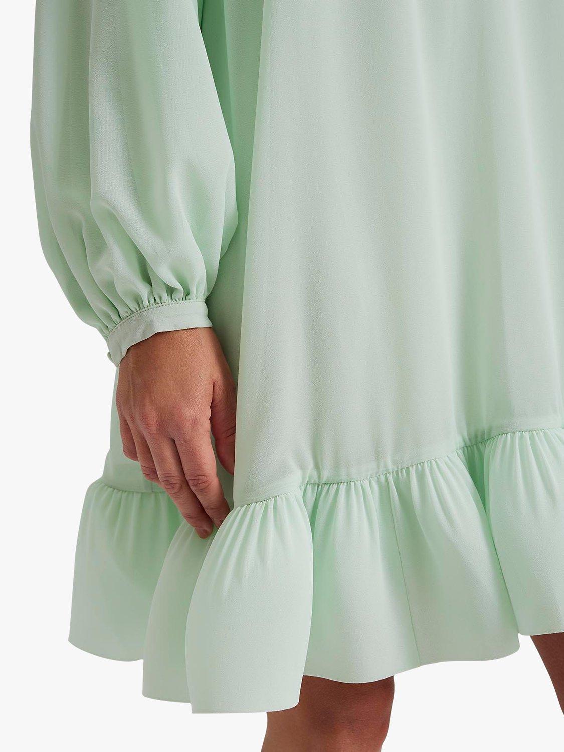 Product image 4 of 5, which shows Malina Alva Frill Hem Mini Dress, Mint, S