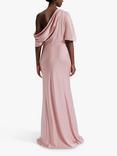 Malina Marisa One Shoulder Satin Maxi Dress