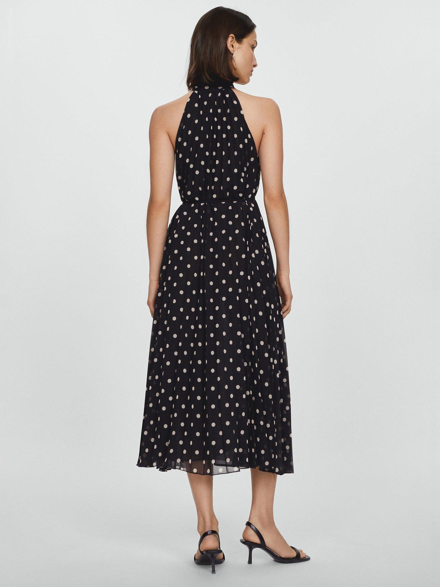 Mango polka dot midi dress hotsell