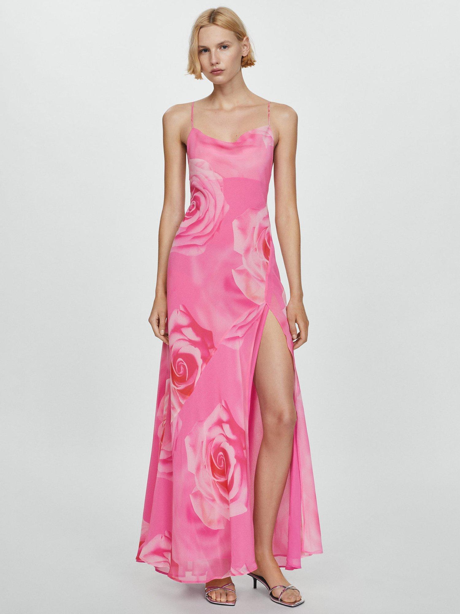 Pink rose maxi dress 2025