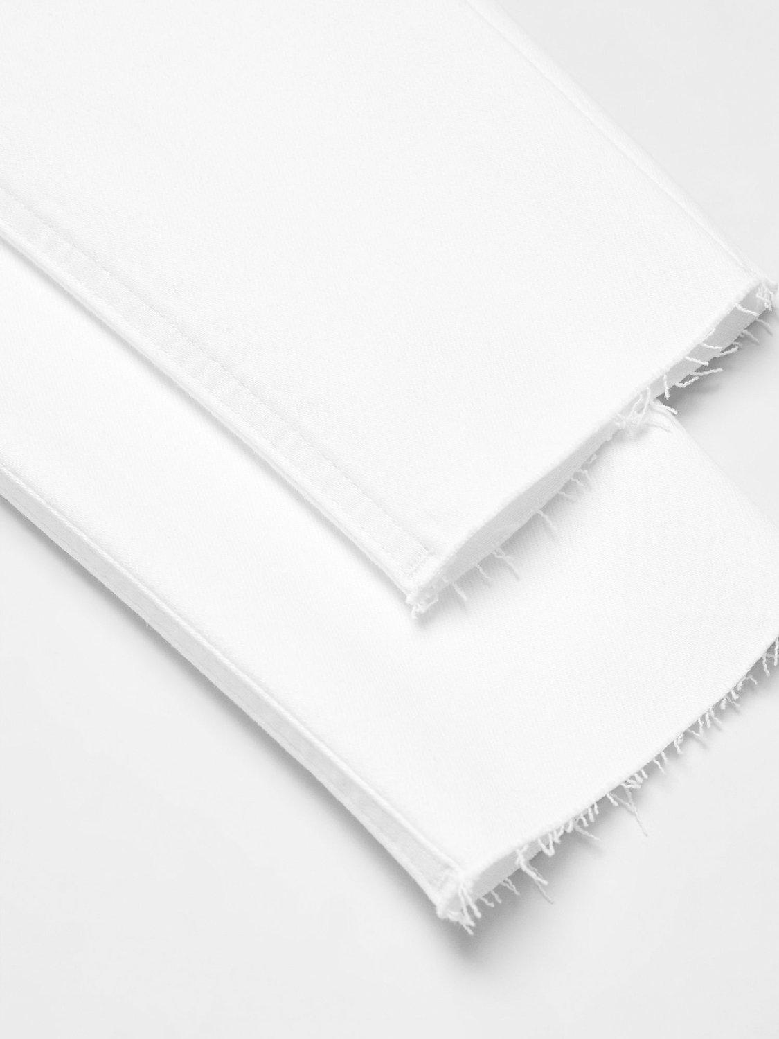Product image 4 of 6, which shows Mango Isa Skinny Cropped Jeans, White, 14