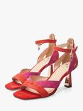 Moda in Pelle Livelia Suede Heeled Sandals, Pink/Red