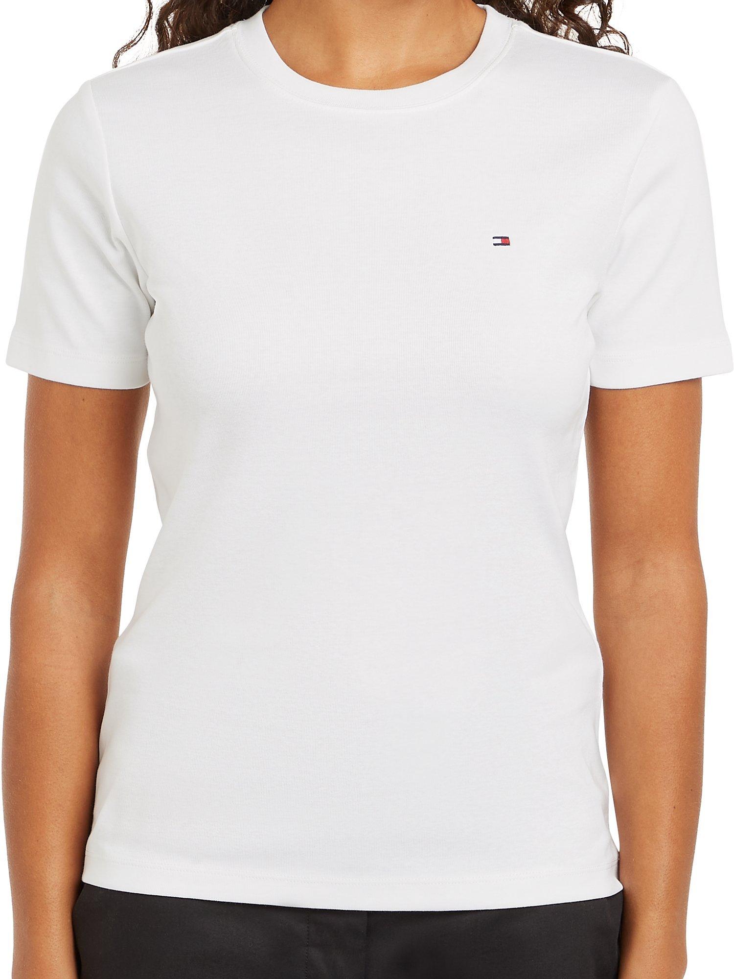 Product image 1 of 6, which shows Tommy Hilfiger Short Sleeve T-Shirt, Ecru, L