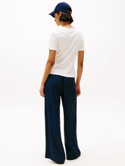 Tommy Hilfiger Slim Crew Neck T-Shirt - view 2, Ecru