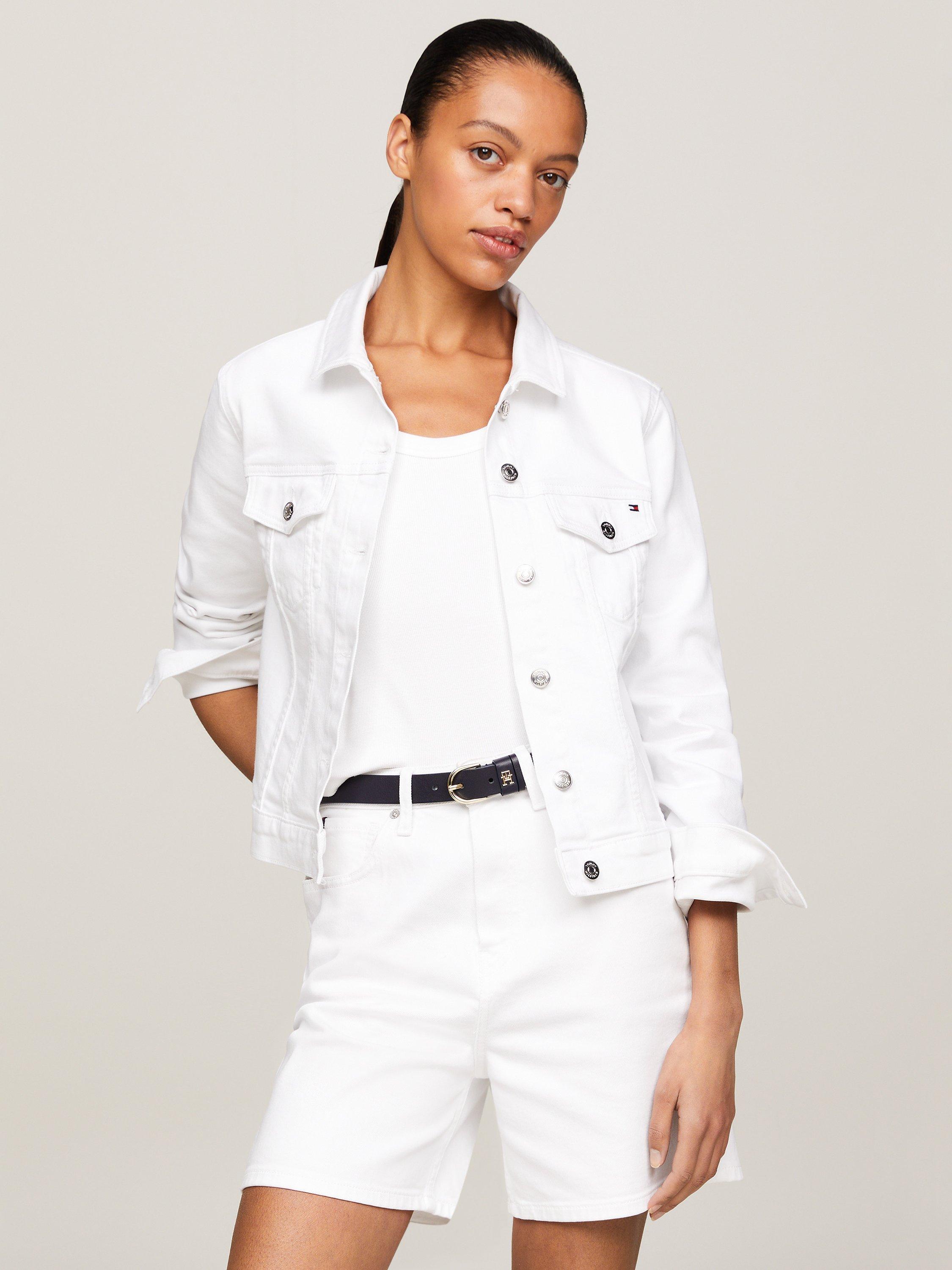 Tommy Hilfiger Slim Fit Denim Jacket, Optic White