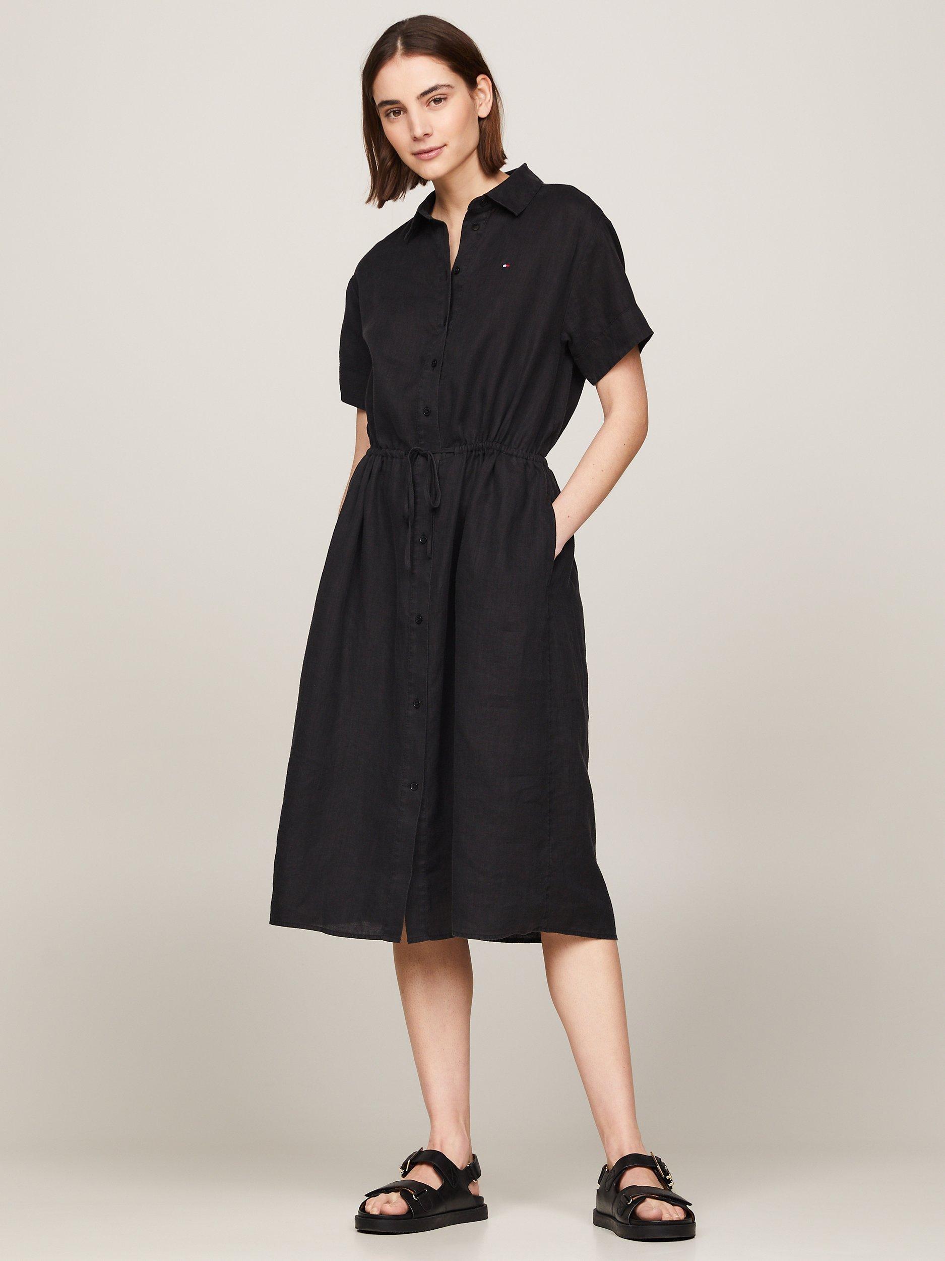 Tommy Hilfiger Linen Shirt Midi Dress