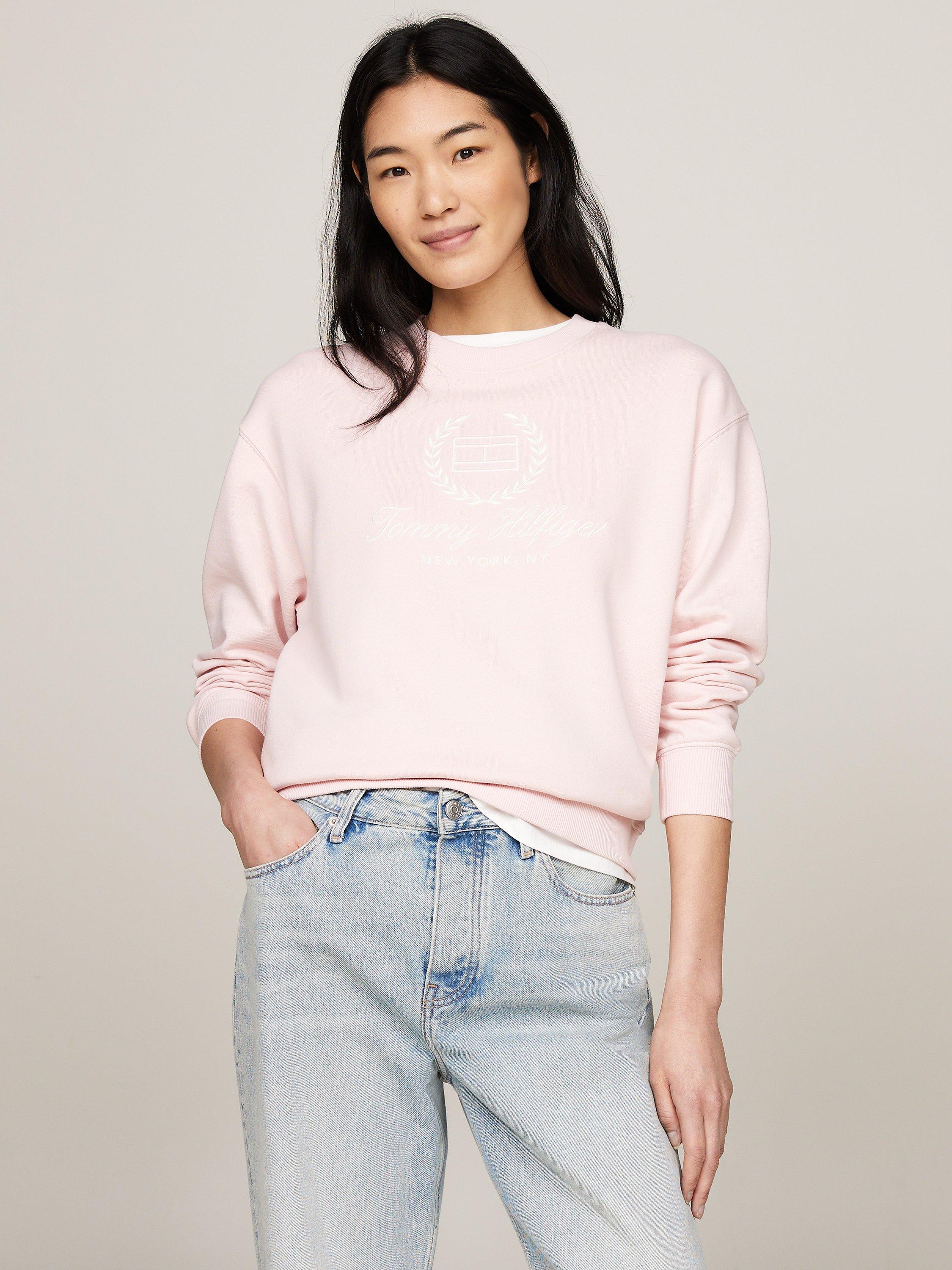 Tommy Hilfiger Pullover Logo Jumper, Pink