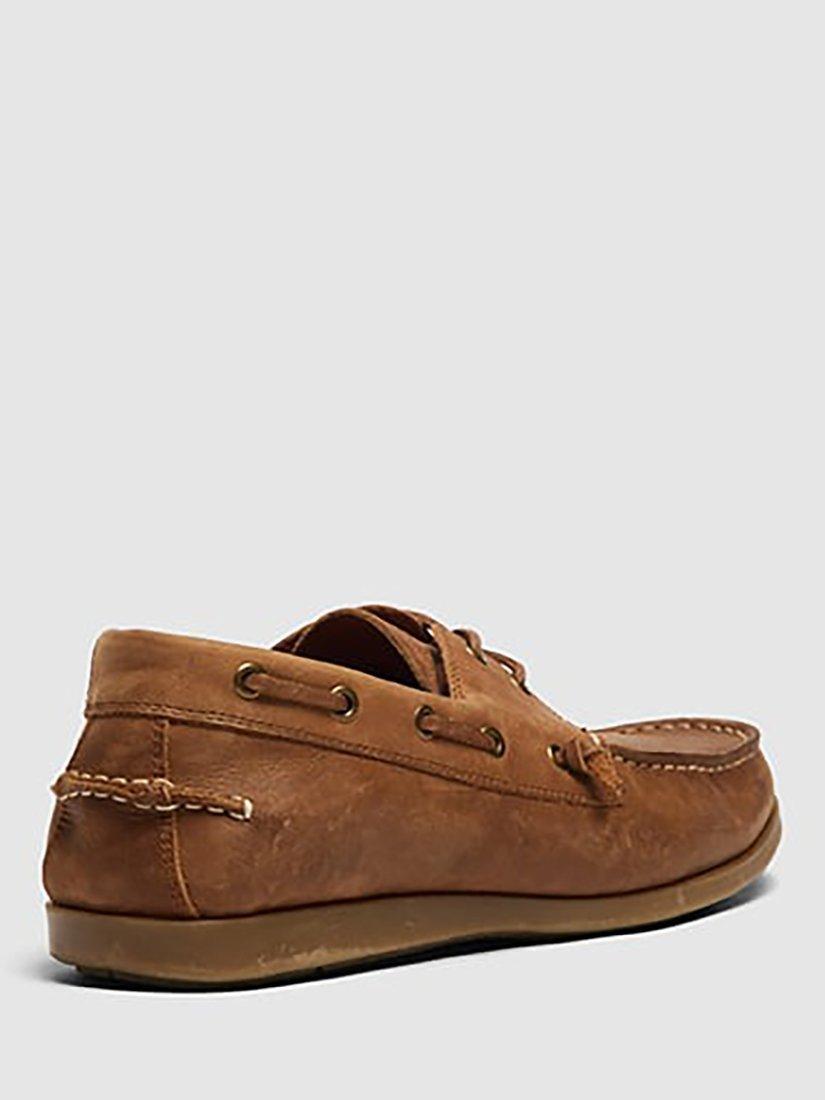 Product image 4 of 6, which shows Rodd & Gunn Gordons Bay Burnished Leather Boat Shoes, Birch, 6