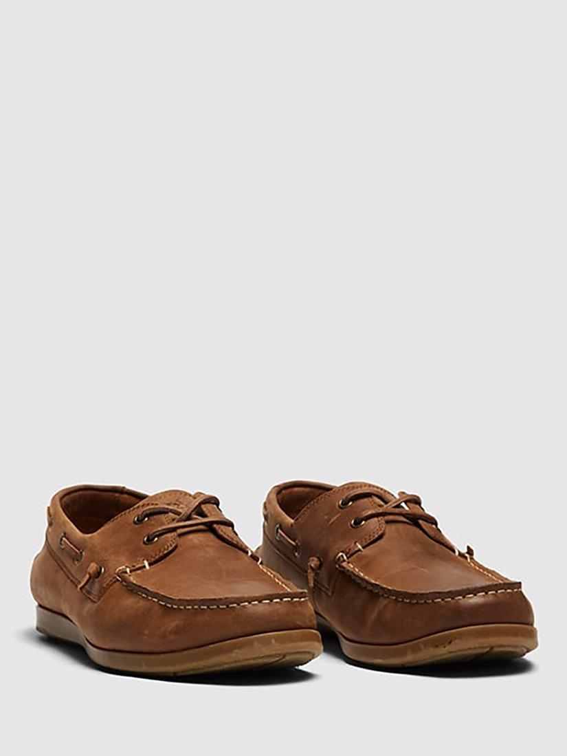 Product image 6 of 6, which shows Rodd & Gunn Gordons Bay Burnished Leather Boat Shoes, Birch, 6