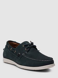 Rodd & Gunn Gordons Bay Burnished Leather Boat Shoes - view 2, Indigo
