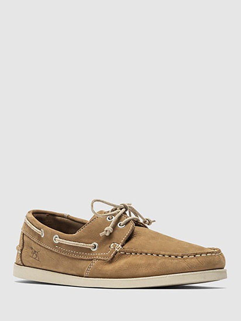 Product image 2 of 6, which shows Rodd & Gunn Viaduct Leather Boat Shoes, Tan, 7