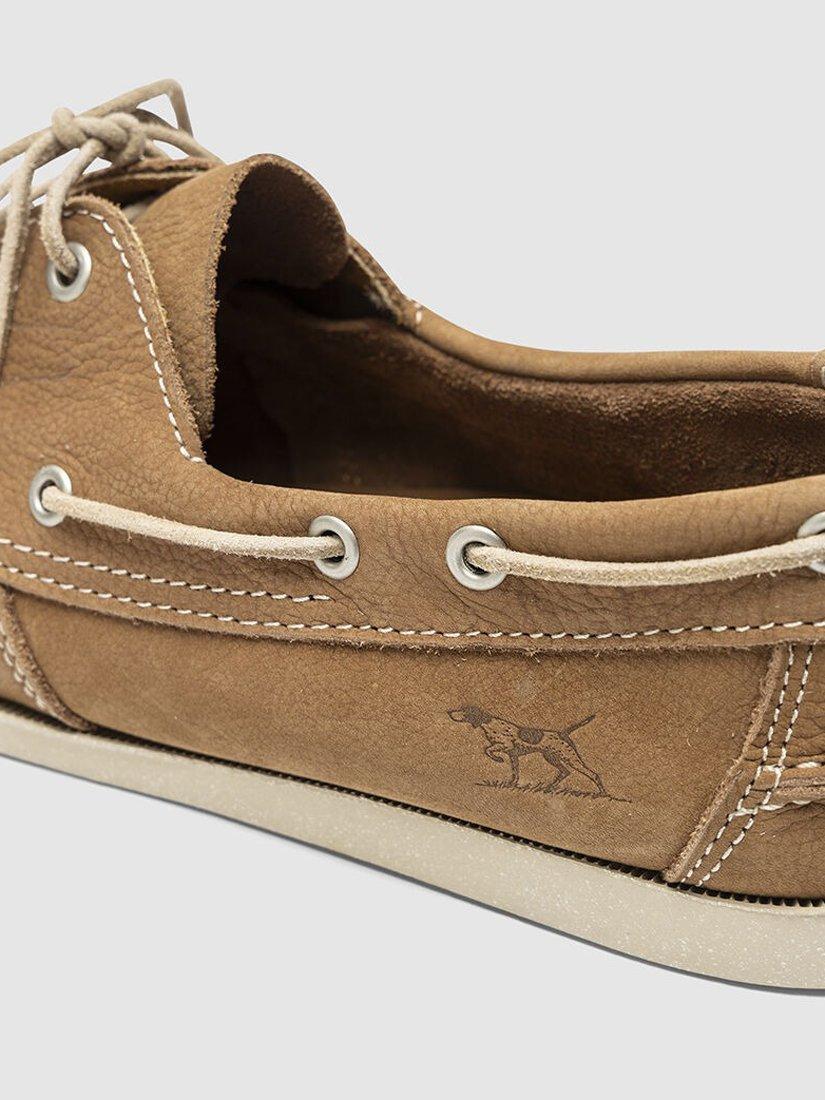 Product image 3 of 6, which shows Rodd & Gunn Viaduct Leather Boat Shoes, Tan, 7
