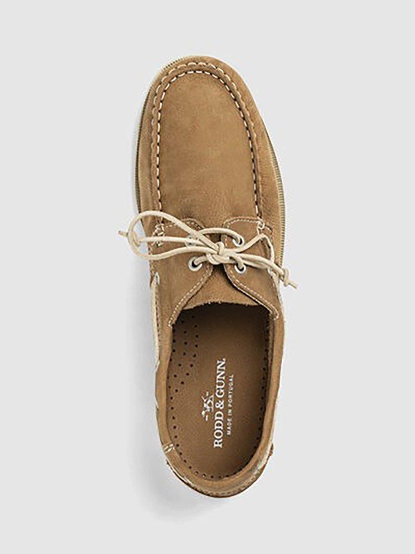 Product image 5 of 6, which shows Rodd & Gunn Viaduct Leather Boat Shoes, Tan, 7