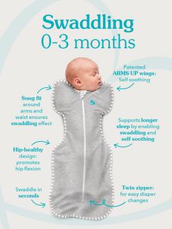Love to Dream Swaddle Up Baby Sleeping Bag, 1.0 Tog - view 2, Dusty Pink