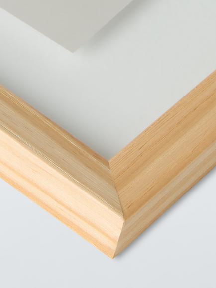 John Lewis Pine Wood Floating Poster Frame, Natural - view 2, Pine