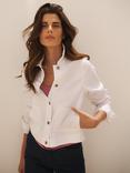 NRBY Etta Cotton Blend Jacket, White