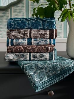 John Lewis X Collagerie Fan Leaf Towels - view 2, Leaf Green